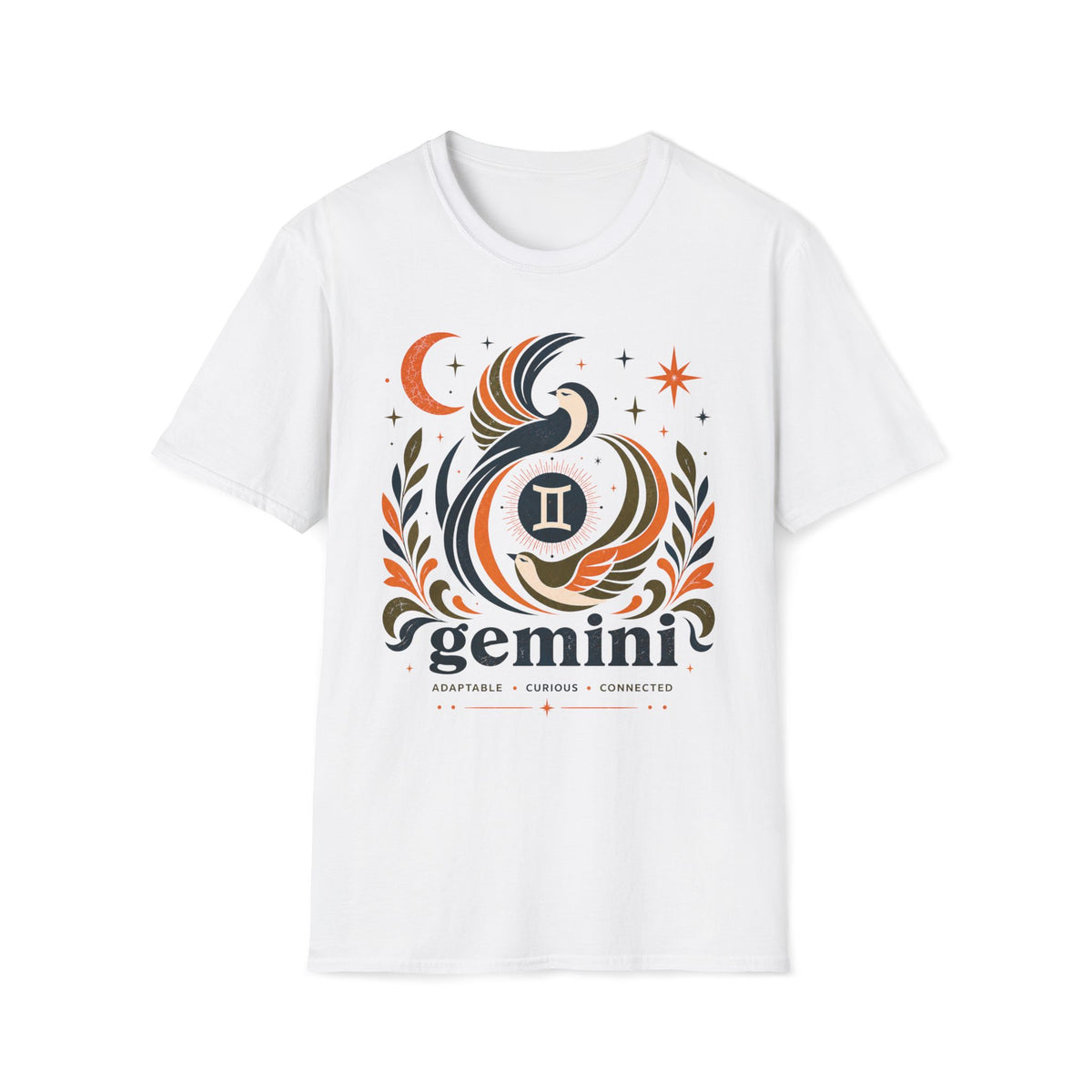 Gemini Zodiac T‑Shirt — Celestial Twin Constellation Tee
