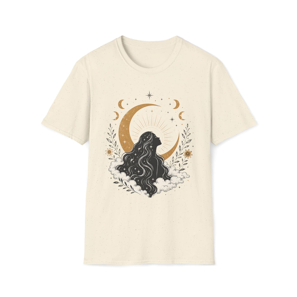 Celestial Moon Goddess T-Shirt — Boho Astrology Tee