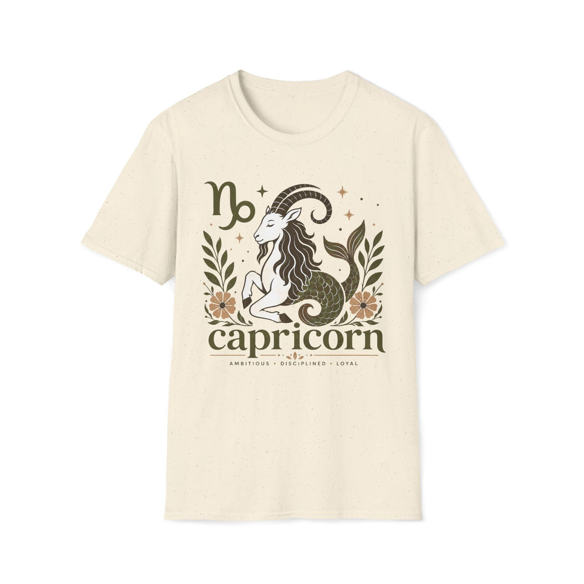 Capricorn Zodiac T-Shirt — Elegant Goat Constellation Design