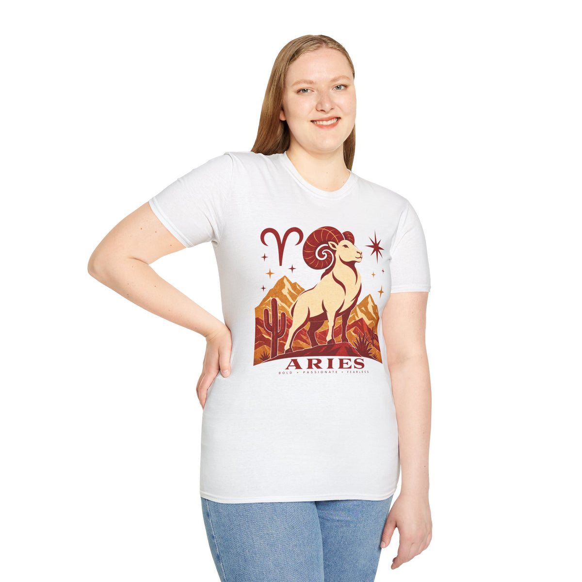 Aries Zodiac T‑Shirt — Vintage Ram Astrology Tee