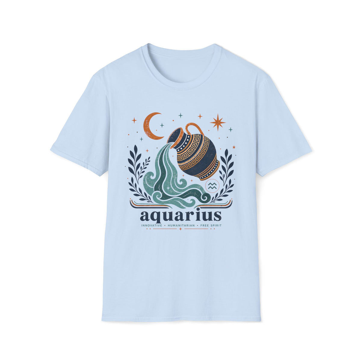 Aquarius Zodiac T‑Shirt — Water Bearer Graphic Tee