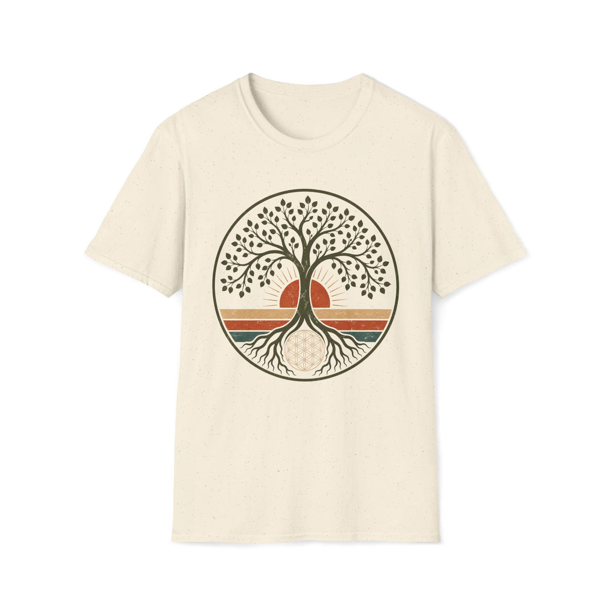 Tree of Life T-Shirt — Retro Sunset Roots Graphic Tee