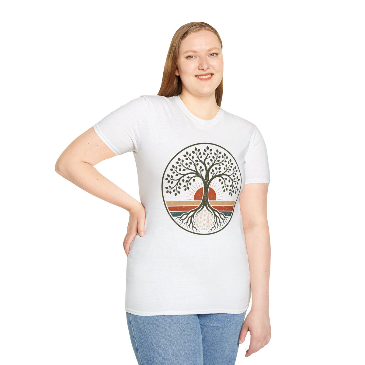 Tree of Life T-Shirt — Retro Sunset Roots Graphic Tee