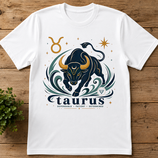 Taurus Zodiac T-Shirt — Bold Bull Astrology Tee