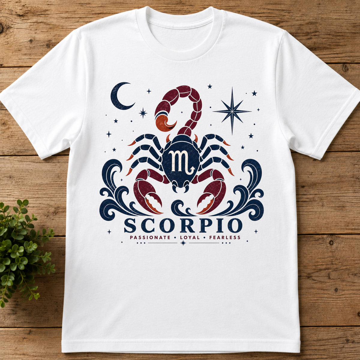 Scorpio Zodiac T‑Shirt — Mystical Scorpion Astrology Tee (Scorpio)