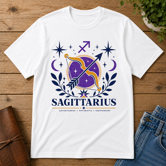 Sagittarius Zodiac T-Shirt — Archer Constellation Astrology Tee