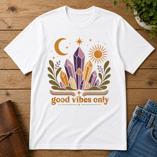 Good Vibes Only Crystal Tee
