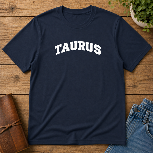 Taurus Zodiac T-Shirt — Bold Collegiate Astrology Tee