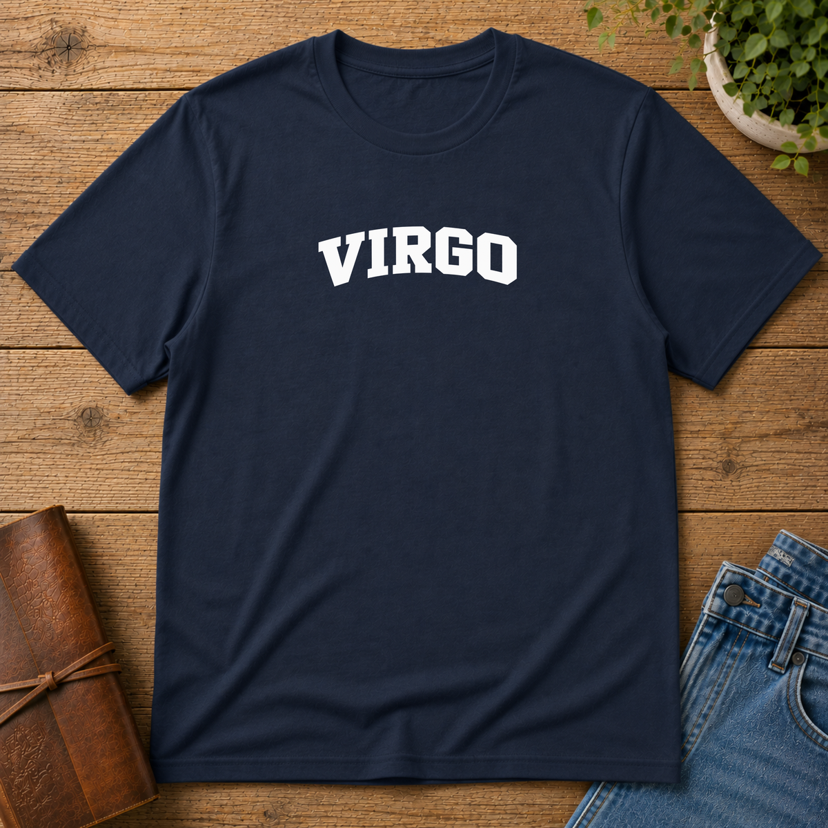 Virgo Graphic T-Shirt — Bold Collegiate Zodiac Tee