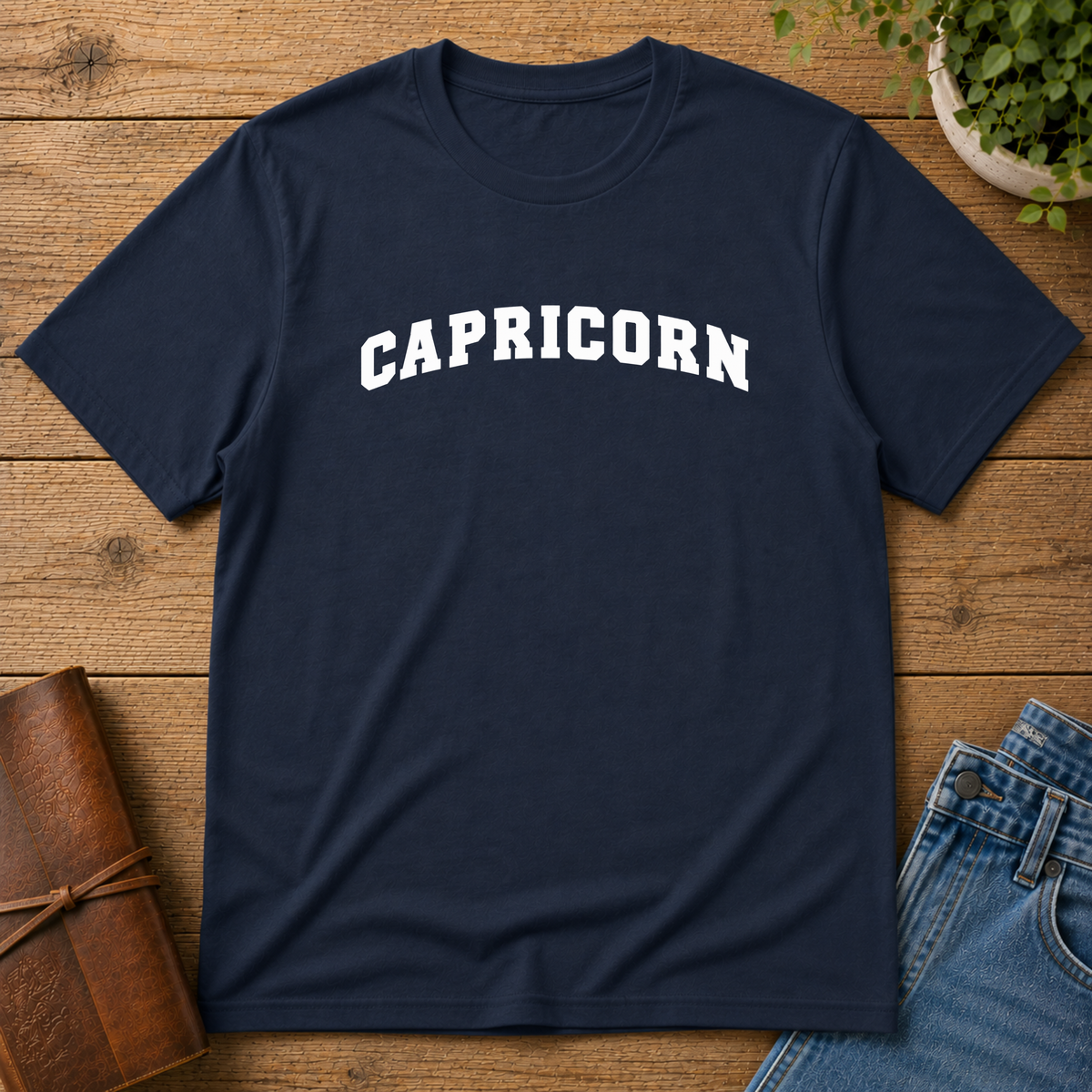 Capricorn Zodiac T-Shirt — Bold Collegiate Astrology Tee