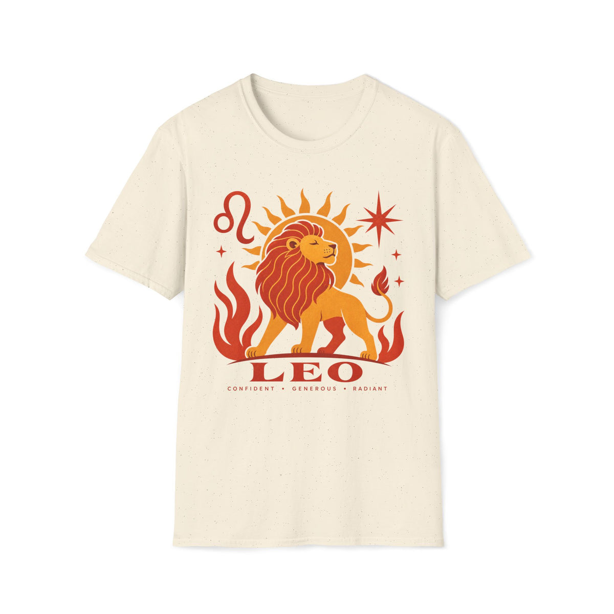 Leo Zodiac T-Shirt — Retro Sun Lion Astrology Tee