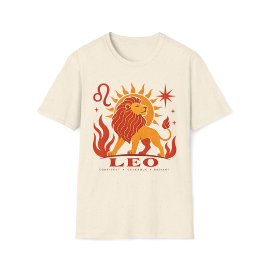 Leo Zodiac T-Shirt — Retro Sun Lion Astrology Tee