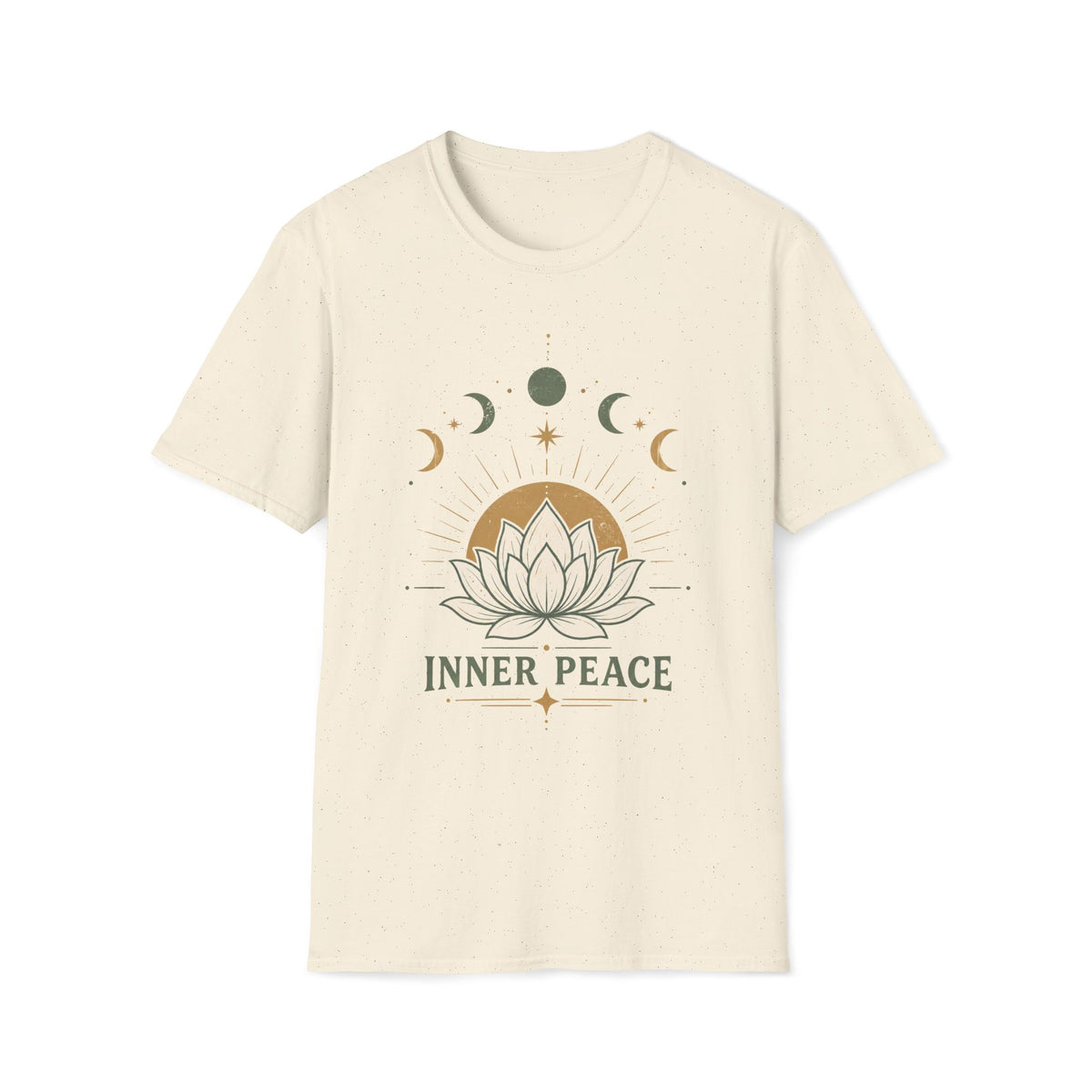 Inner Peace Lotus Moon Phases T-Shirt