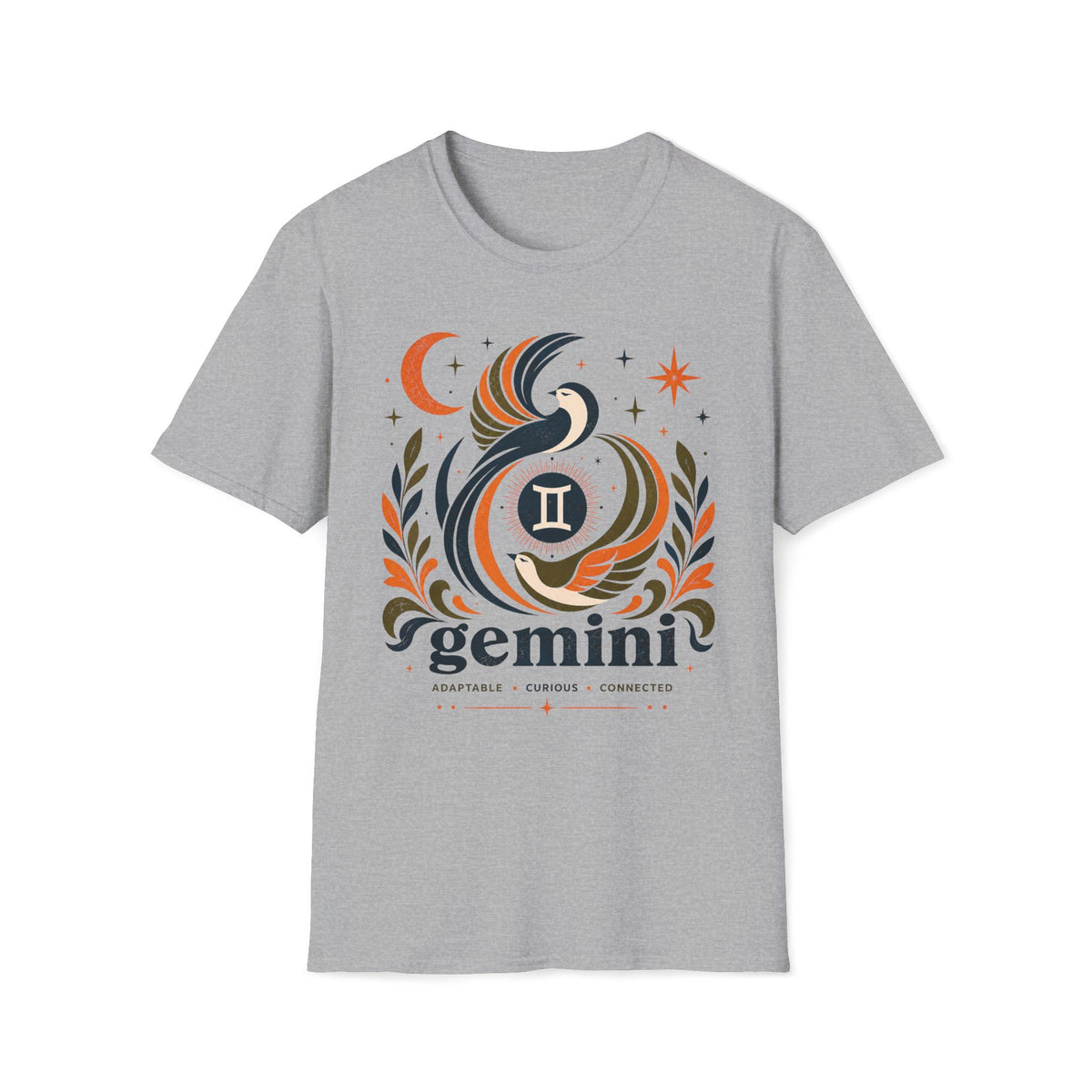 Gemini Zodiac T‑Shirt — Celestial Twin Constellation Tee