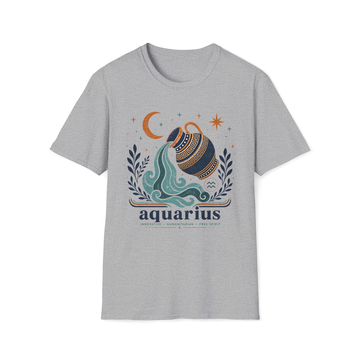 Aquarius Zodiac T‑Shirt — Water Bearer Graphic Tee