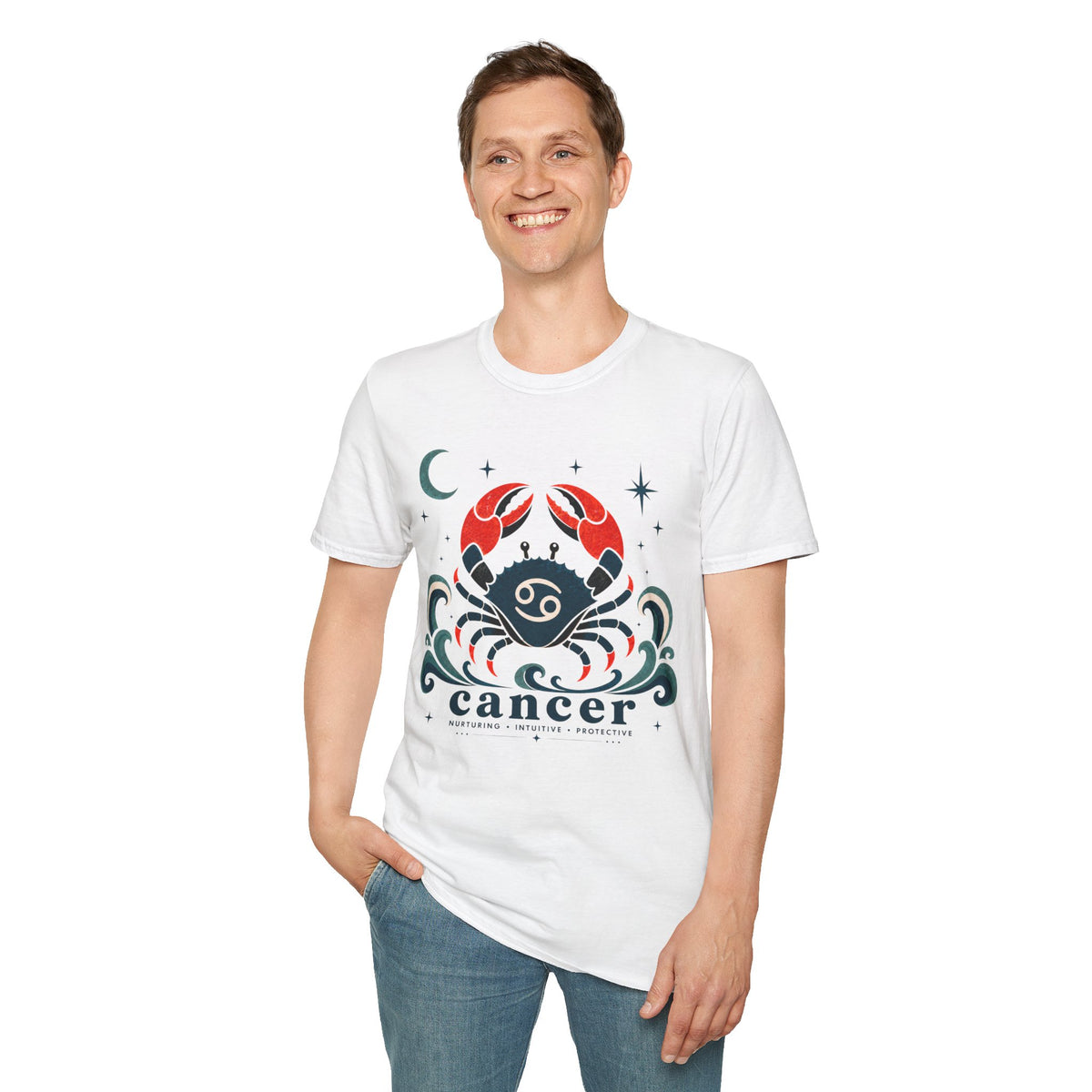 Cancer Zodiac T-Shirt — Cosmic Crab Astrology Tee